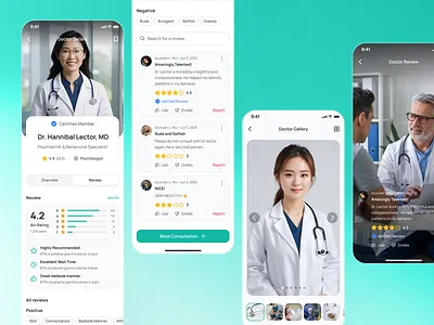 nightingale v2: AI E-Pharmacy & Medical App - Doctor Details UI ai medical app clean doctor appointment doctor appointment app doctor booking app doctor consultation doctor ui drug prescription app e pharmacy app epharmacy app epharmacy mobile app epharmacy ui kit figma ui kit medical ui kit minimal modern pharmacy app ui prescription app smart medical app teal
