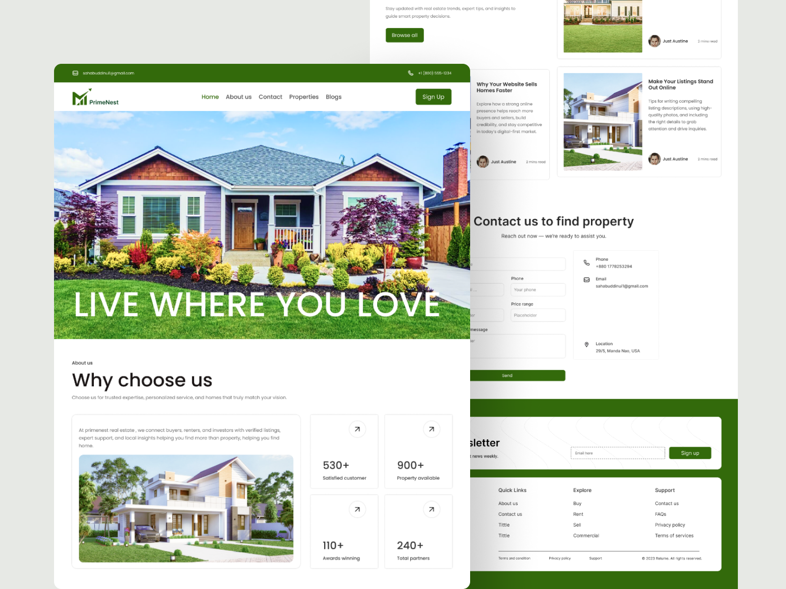 Example of Website UI UX Design (Figma)