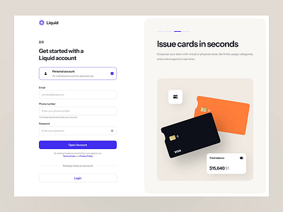 Liquid - Financial Website clean design finance financial financial website financialappdesign financialdesign fintechdesign liquid minimalist motion graphics ui uidesign uiux uiuxdesign ux uxdesign uxerflow web design website