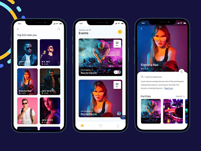 Event Planning App Concept branding event app event management mobile app concept product design ui ux design
