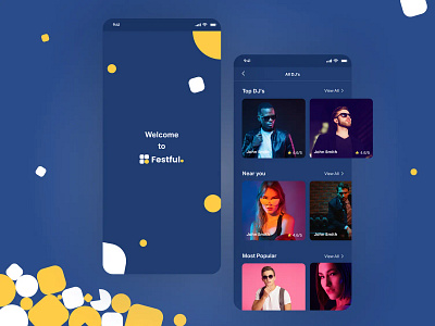 Dark Mode Event App Design dark mode event app event planning freelance talent ui ui design ux design