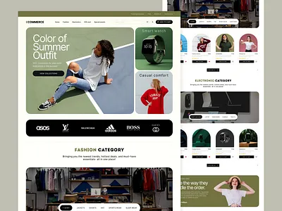 Ecommerce Website Design branding creativity ecommerce graphic design icon logo prototype typography user experience user interface vector website wireframing