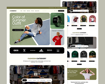 Ecommerce Website Design branding creativity ecommerce graphic design icon logo prototype typography user experience user interface vector website wireframing