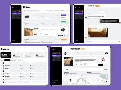 Delivery Web App UI/UX Design best web design core app dashboard delivery web app modern ui ui ux ui ux design web app web application design web design web interface design web ui web ui design