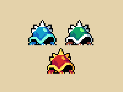 Pointed Turtles | Original Character design game gamedev illustration pixel pixelart retro