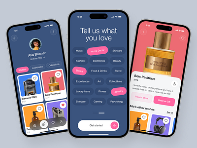 Wishlist Mobile App UI Design app design app interface application ui best ui ios mobile app design mobile app ui mobile ui modern app ui modern ui ui design ui ux ui ux design wishlist mobile app