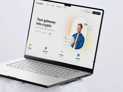 Localcoin atm bitcoin blockchain crypto defi finance ui ux web3 website