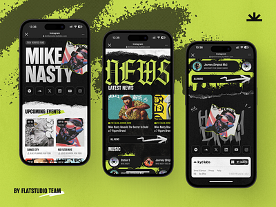 Kyd Labs: Artist Page artist booking branding design events interface kydlabs mobile mobile design music music portfolio new page ticket ticket platform ui ux web web design