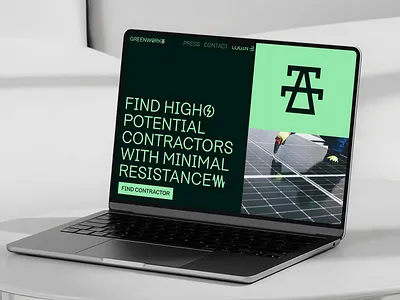 Green Work brand identity branding design graphic design identity logo