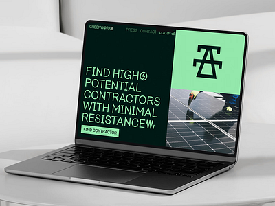 Green Work brand identity branding design graphic design identity logo