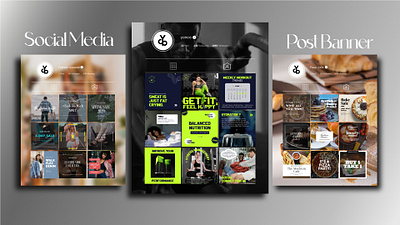 SOCIAL MEDIA BANNER banner brand identity branding content creator digital marketing graphic design instagram post logo marketing post social media thumbnail typography