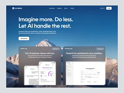 Synapse AI - Website Motion Design ai ai assistant ai chatbot animation app branding dashboard design graphic design illustration landing page logo motion motion graphics ui ui motion ux vector website