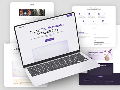 Assistant AI Branding Homepage UI Design branding illustration typography ui ux website