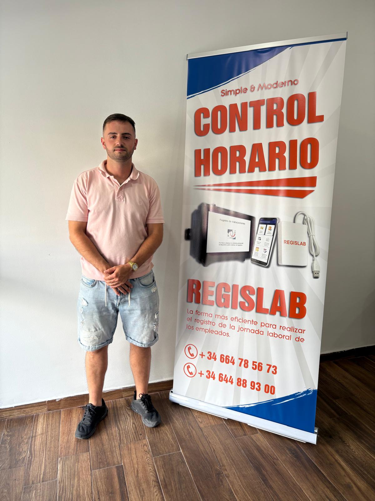 Diseño de Roll-Up para Regislab branding design graphic design rollup