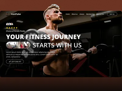 Gym Website UI/UX Design concept dark fittnes gym landing landing page responsive design sport ui ux web design webdesign website