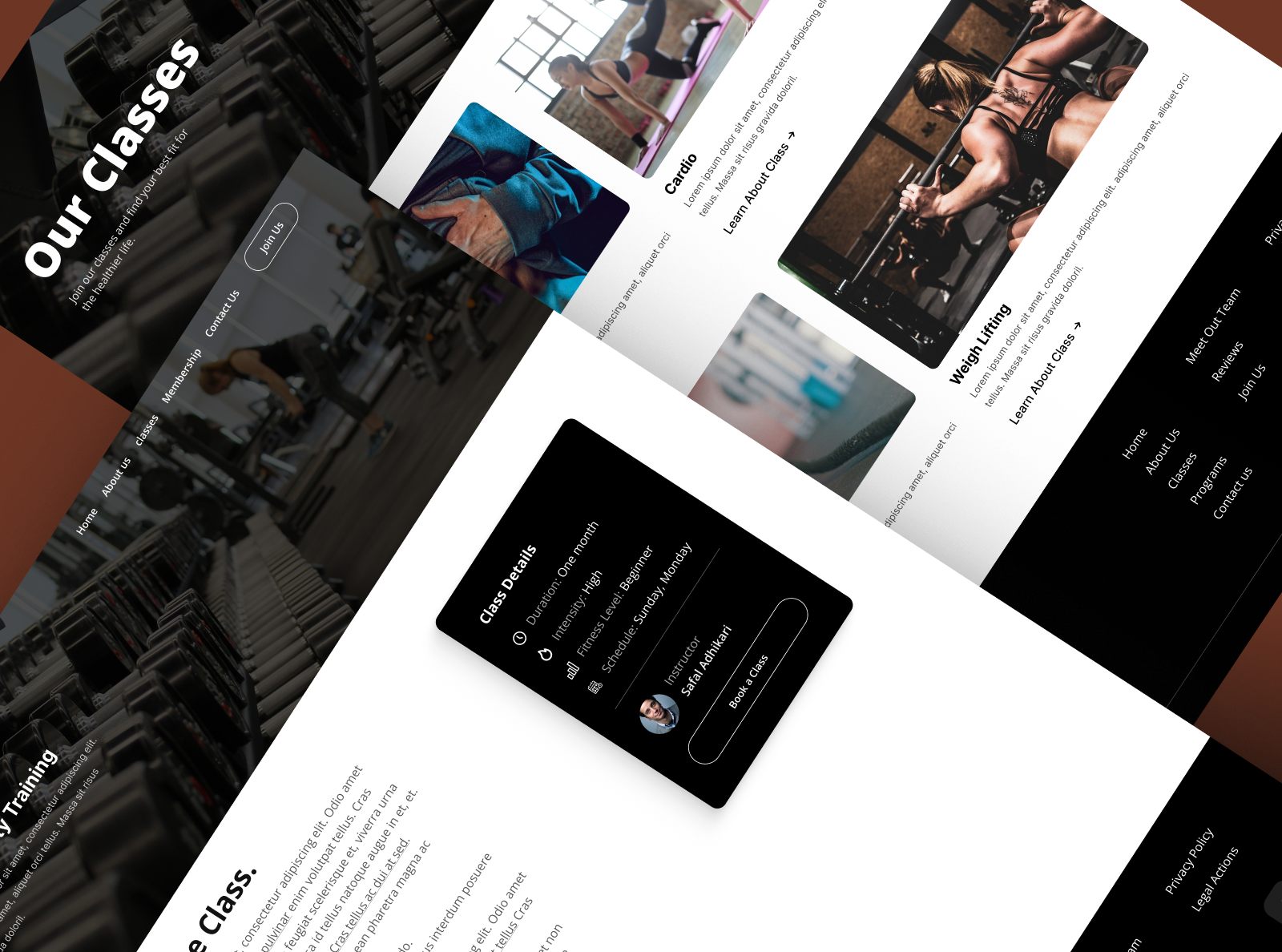 Gym Website UI/UX Design by Safal_Adhikari on Dribbble