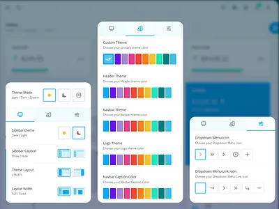 Live Customizer - Datta Able admin design admin template admin ui color dashboard ui live customizer template theme ui uiux ux