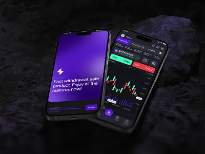 Crypto App | Onboarding + Real-Time Trading UI in 3D Mockup bitcoin blockchain chart crypto app crypto ui crypto wallet cryptocurrency defi ethereum fintech mobile trading onboarding pro trader ui stocks trading ui ui design ux ux design web3