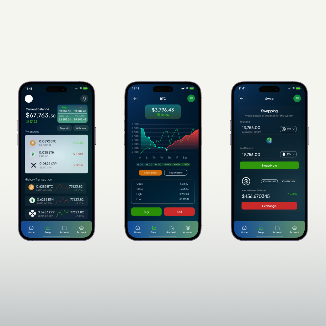 Example of Mobile App Design Figma UI/UX 