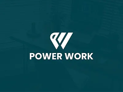 P & W Power Work Lettermark Logo brand brand identity branding business logo corporate branding creative logo design graphic design lettermark logo logo minimal logo modern logo monogram logo power logo productivity branding professional logo startup logo tech logo typography logo w logo