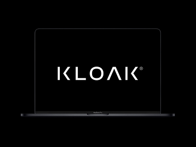 Kloak Wordmark app design application bold brand brand design brand identity branding digital logo logo design logotype minimal modern product professional sophisticated tech technology visual identity wordmark
