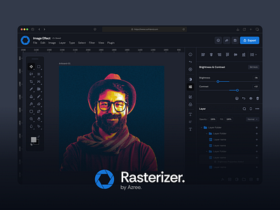 Azree Rasterizer - UI Graphic Design Software for Raster Editor adobe adobe photoshop graphic design graphic design software pixels editor raster raster editor software design software raster ui ui design ui photoshop ui platform graphic design ui raster editor uiux design ux ux design