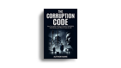 Book cover design - CORRUPTION CODE {Non Fiction} amazon book book cover design branding cover cover design design ebook graphic design illustration kdp book cover typography ui