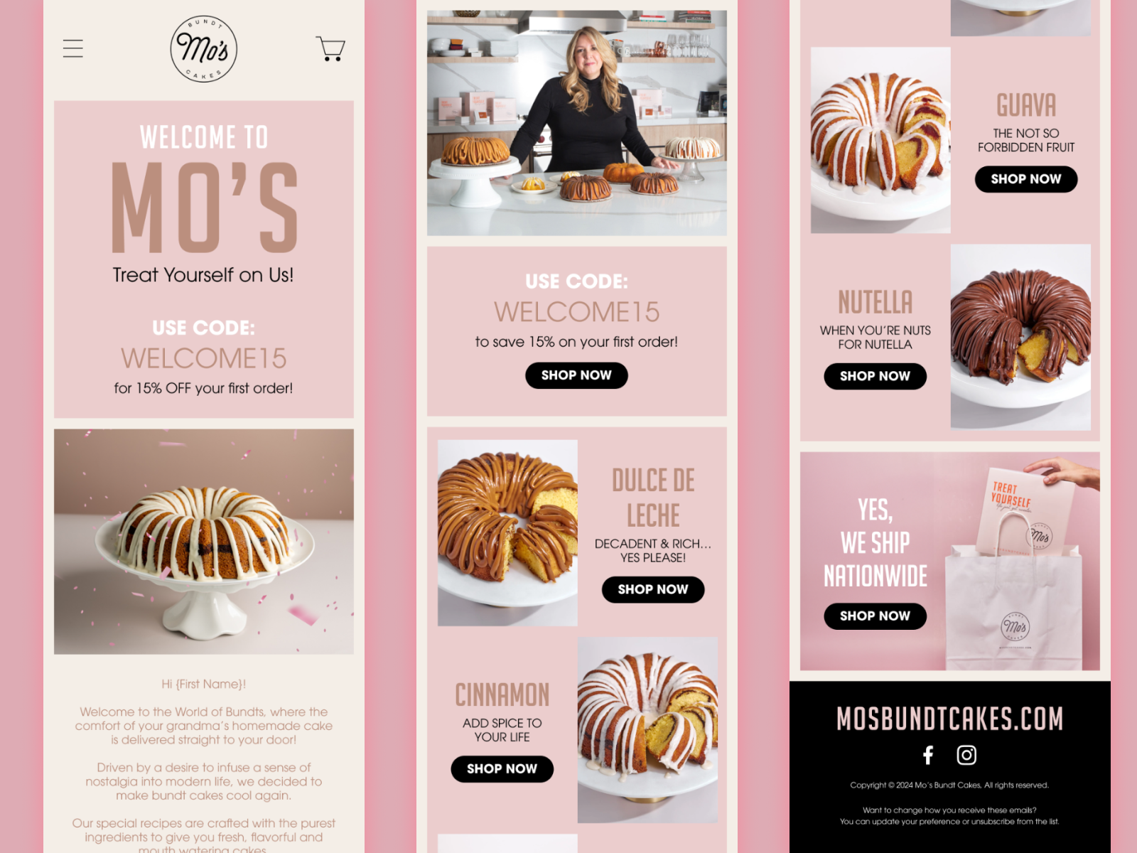 Example of Email Design For Klaviyo & Shopify