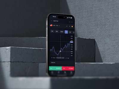 Stock X | Clean Trading Chart Screen in Realistic Mockup app app design app ui blockchain cefi chart crypto app defi fintech app mobile app design mobile ui mockup product design stocks trade trading screen ui ux web3