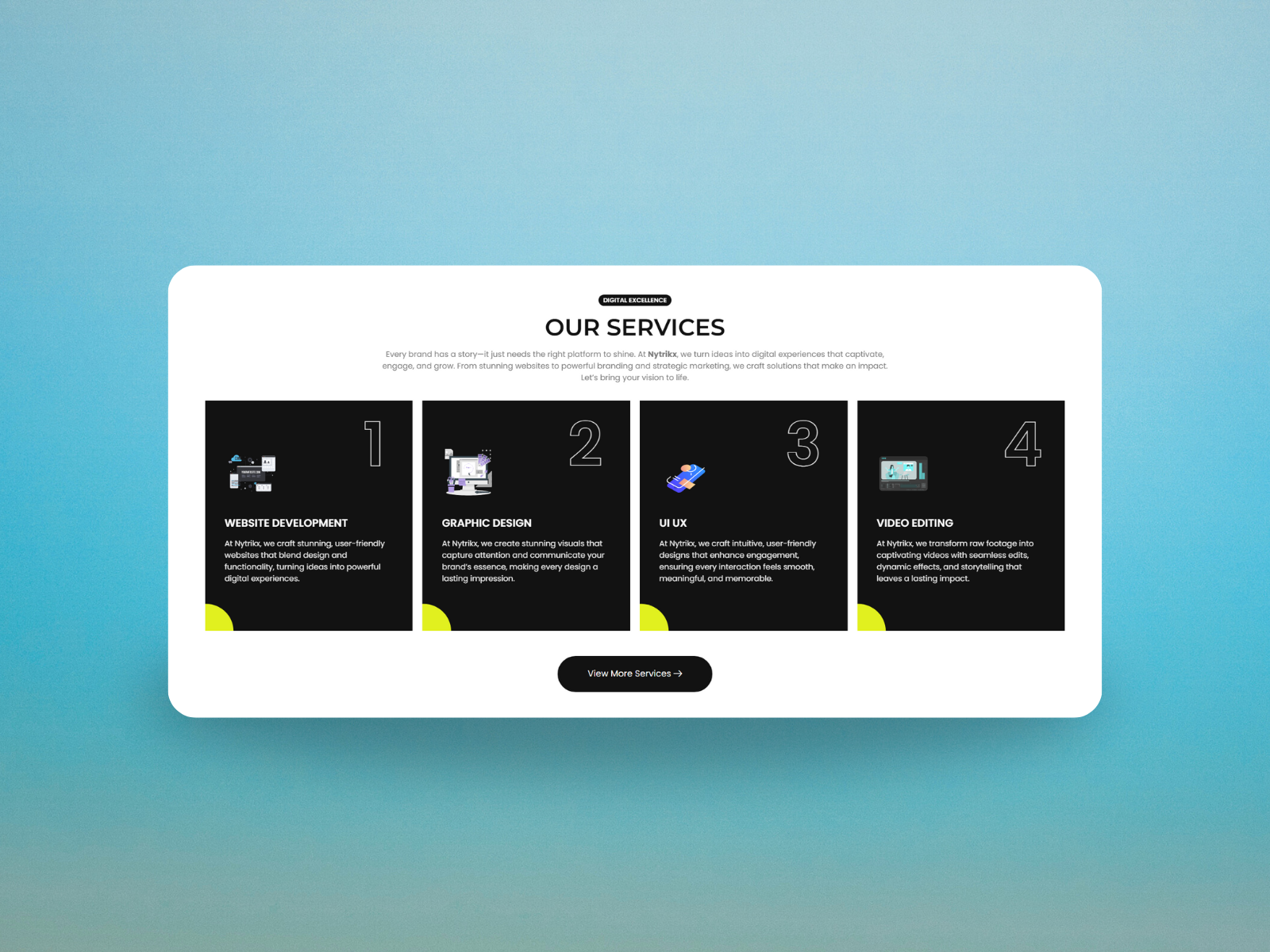 Our Services Section - Wordpress Elementor Pro elementorpro info infocard informationcard service website serviceapp servicecard services servicesdesign servicespage servicessection servicesui wordpress