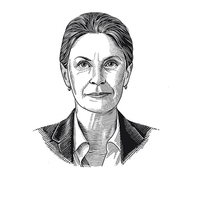 Business woman portrait about us banknote style business engraved engraving executive founder illustration portrait