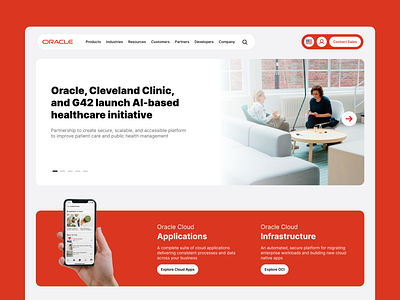 Oracle Website Redesign Concept (Freebie) animation branding data design figma framer free freebie graphic design kit logo mockup modern oracle template ui ux vector web website