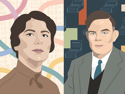 Portrait Designs for Diversity in Computer Science Campaign design graphic design illustration vector