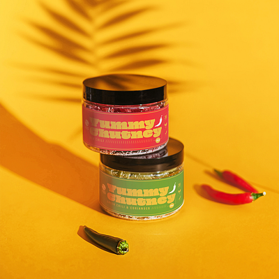 Yummy Chutney - Branding Packaging Design graphicdesign labeldesign packaging packaging design