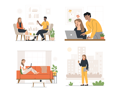 Web Illustrations branding design graphic design illustration vector webillustration website