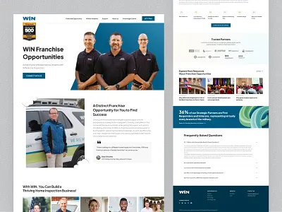 WIN Home Inspection - Redesign clean clean design design designer homepage landing page minimal redesign revamp ui ui design ui ux ux webpage win home