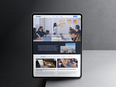 Bluesquare Strategy - Webflow Website design figma mockup prototyping ui