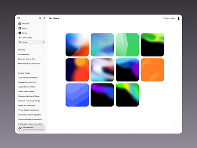 ChatGPT Library ai chat chatgpt ui design