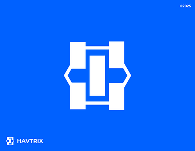 H Monogram for HAVTRIX Futuristic innovation brands ai bold branding clean cyberpunk futuristic graphic design h monogram icon logo logos mark modern monogram motion graphics simple tech technology