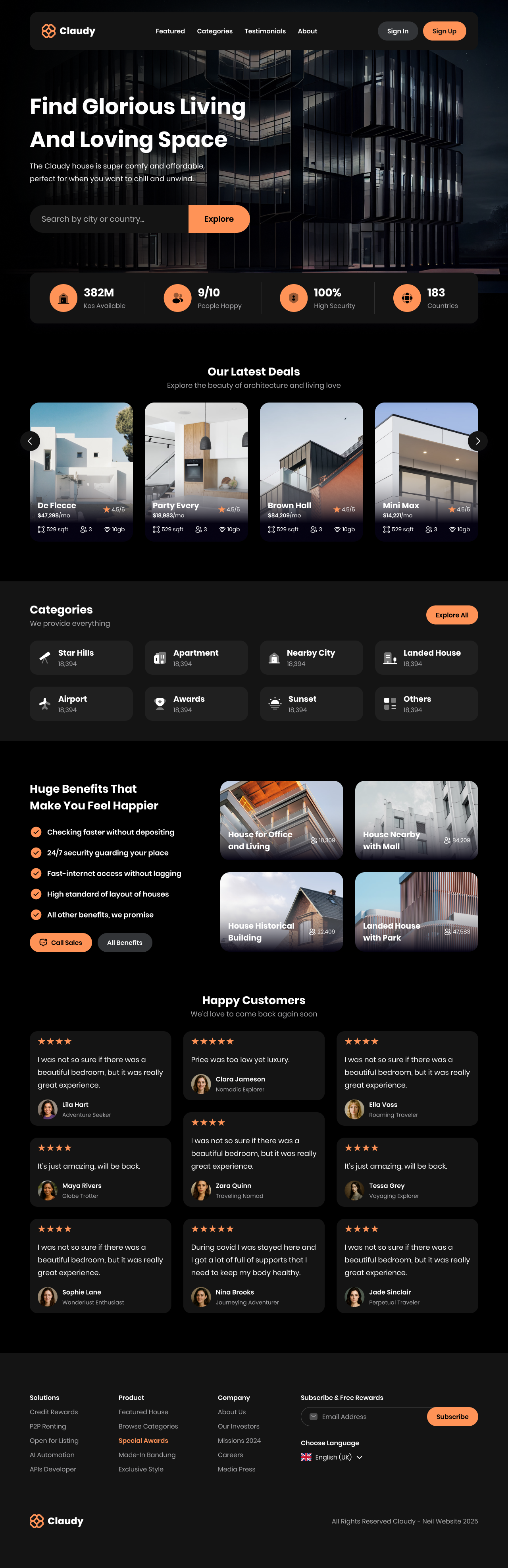 Claudy website design 3d animation app appdesign branding design graphic design illustration logo motion graphics ui uidesign ux uxdesign