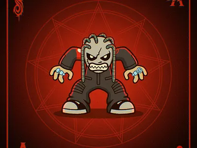 IOWA ERA NUMBER 8 alterfan alterfan art artist branding cartoon character cartoons corey taylor cover art coverart illustration illustrator iowa logo music art nu metal slipknot slipknot art vector