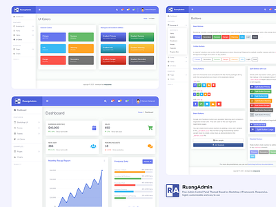 RuangAdmin - Admin Panel Design adminpanel bootstrap figma ui ux