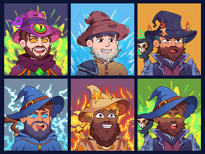 Wizards of Metis: NFT Collection 2d blockchain cartoon character design crypto crypto art design ellectricity fire illustration magic nft nft art nft artist nft artworks nft collection nft pfp pfp vector wizard