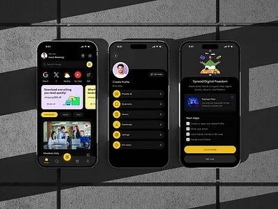 Browser Aloha - Private VPN App ai app design connnectin app dark mode interface design mobile mobile privacy app modern vpn app network app secure browsing ux security usability user friendly vpn interface v2ray vpn app dashboard vpn app design vpn mobile uxui vpn service app