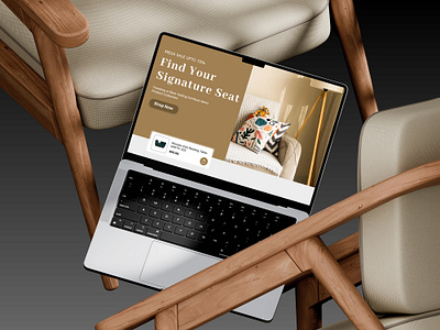 Furniture Landing Page – Minimal & Cozy UI for eCommerce cleanui cozyui ecommerceui figmadesign furnituredesign homedecorui interiordesign landingpagedesign minimaldesign modernfurniture productpage uidesign uxdesign webdesign