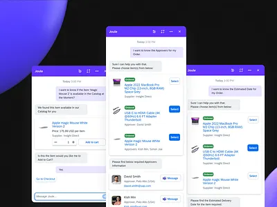 Joule AI Assistant for Procurement ai ai assistant chatbot ia interface design ui user experience user interface design user story ux ux design