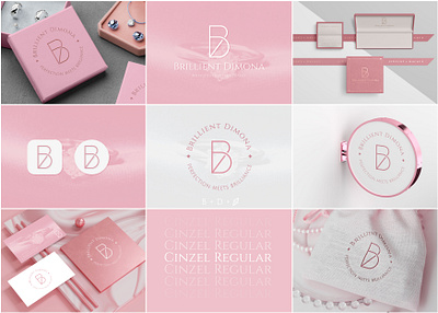 Luxury jewelry brand logo Brilliant Dimona branding finejewelry jewelrydesigner logo logo design luxury luxurybrand luxuryjewelry