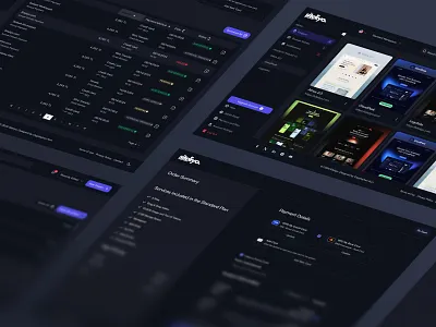 Siteliyo | Dark Mode Dashboard with Billing & Payment UI b2b b2c billing dark mode ui dark ui dashboard elementor no code editor payment product design saas table ui design ux design web design webflow website builder website editor wordpress workspace