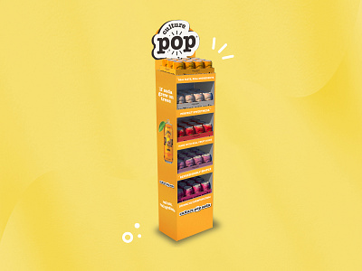 Shipper Display for Soda Brand beverage bold cpg display fun pos retail shipper soda