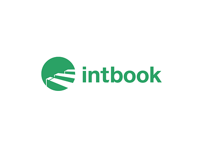 Intbook book books brand branding circle design font green house ib identity intbook letter logo logotype monogram publishing